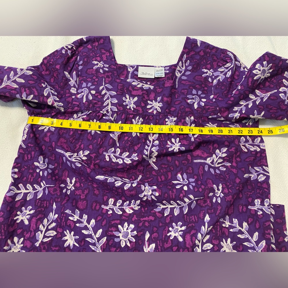 The Vermont Country Store Batik Print Muumuu Dress - Picture 5 of 10